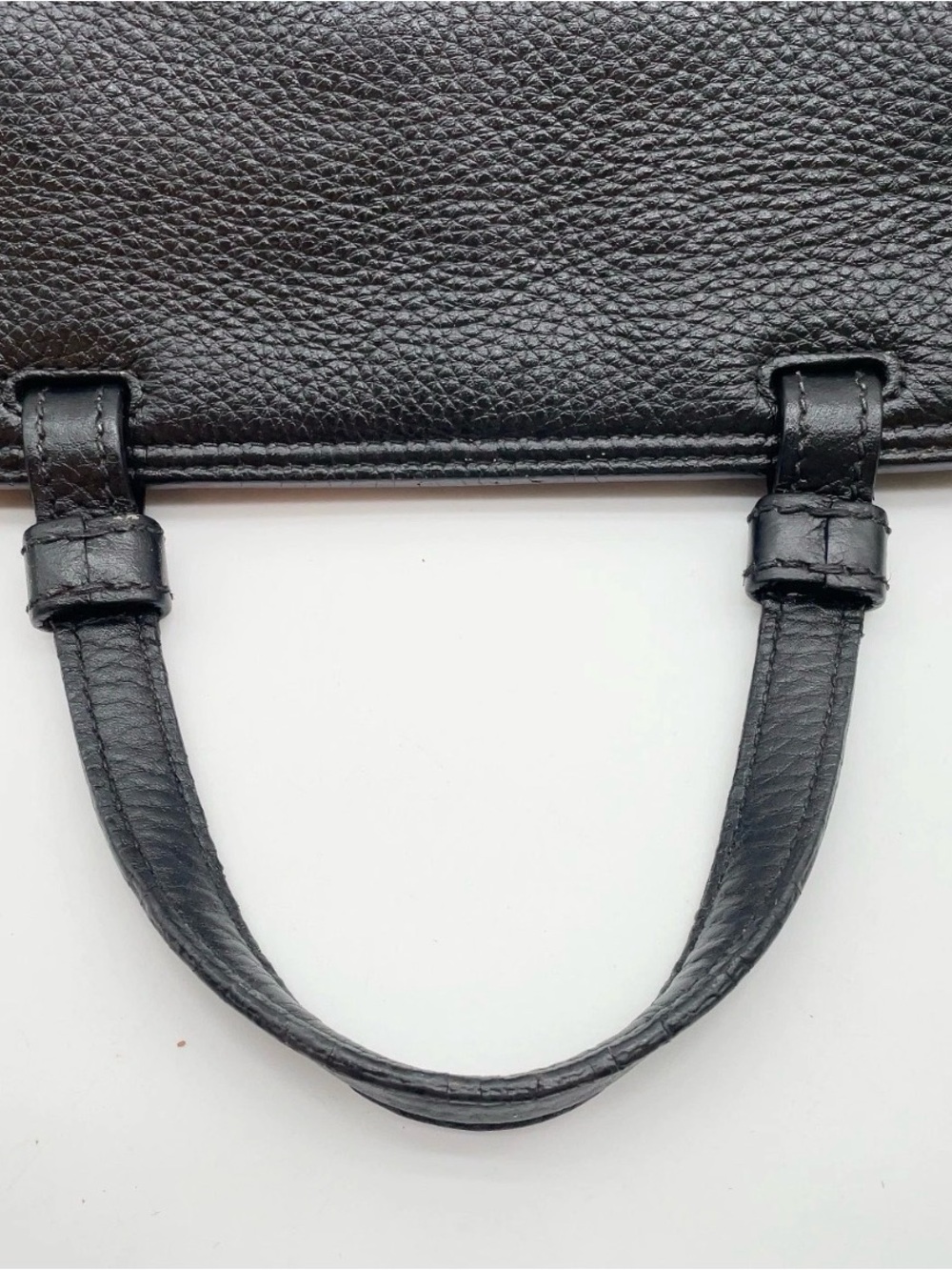 Auth Gucci Bamboo Daily Turn-Lock Leather Black 2way Bag - Picture 8 of 16